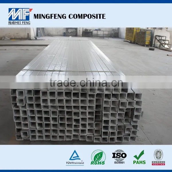 Electric Insulation Anti - Aging Smooth Fiberglass Pultrusion Profile Square Grp Pipe photo-4