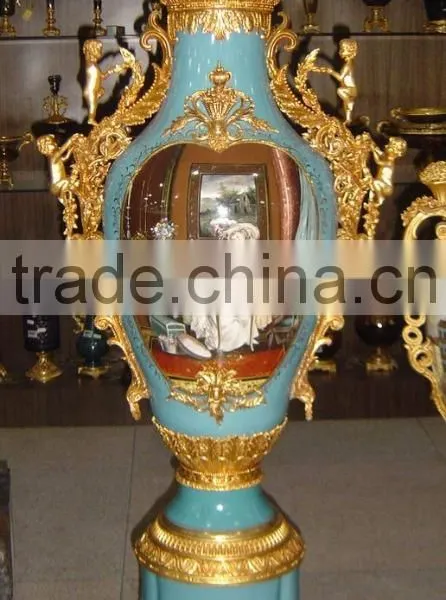 Floral Design Ceramic Whorl Prize Cup, Spring Spirit Blue Prize Cup photo-4