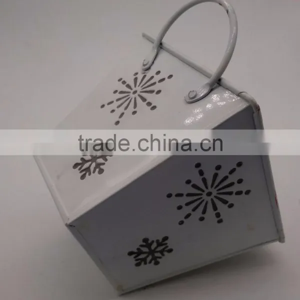 Cheap Wholesale Cylinder White Mini 5cm Cactus Metal Plant Pots for Succulents Plants photo-2