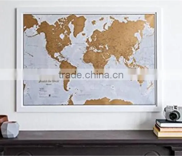 Set of World and US Travel Tracker Maps Scratch Off Places You Visit Paper Scratch off World Map for Travel photo-4