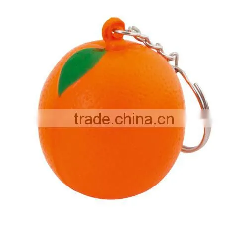 Popular Promotional Anti Stress Fruit Keyring Custom pu Ball Keyring photo-4