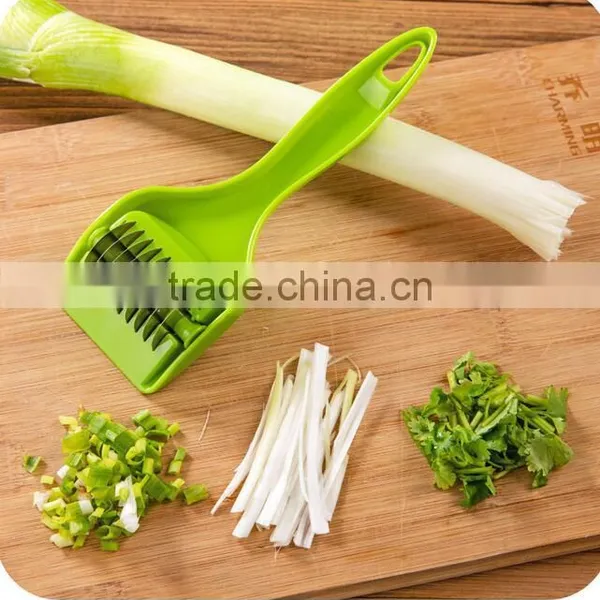 CY144 Stainless Steel Kitchen Accessories Gadgets Cooking Tools Blade Green Onion Chopper Slicer Garlic Coriander Cutter Chopper photo-4