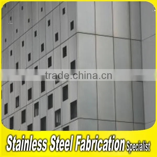 PVD Color Coating Stainless Steel Sheet Exterior Metal Wall Panels photo-4