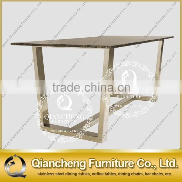 2017 Stainless Steel Dining Table Designs Foshan Shunde Furniture photo-3