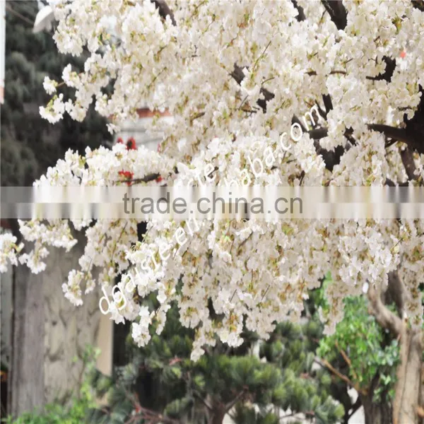 Atificial White Cherry Blossom Flower Tree for Wedding Decoration Fiberglass Trunk photo-3