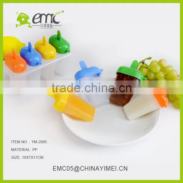 Set of 4pcs Plastic Ice Mold Juice Mold With Cover Ice Making Stools photo-3