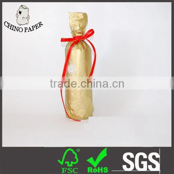 Gold Color Log Printed Tissue Gift Paper photo-3