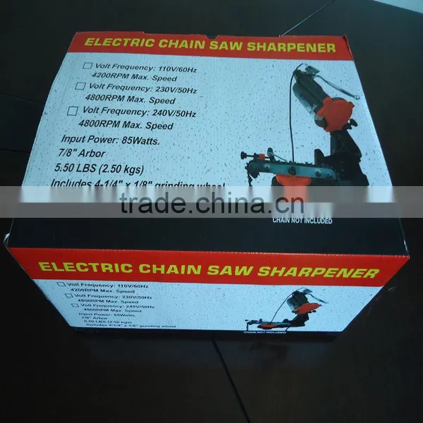 Low Noise 108mm 85W Power Chain Saw Sharpening Grinder Machine Garden Tools Portable Electric Chainsaw Sharpener photo-3