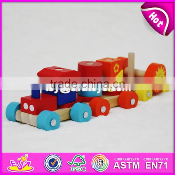 2017 New Design Funny Children Play Wooden Train Toys W04A295 photo-6
