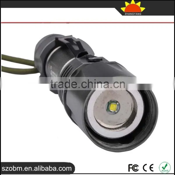 Wholesale HT-1690 T6 LED Focus Adjustable Zoomable LED Flashlight Torch With Magnetic Control photo-3