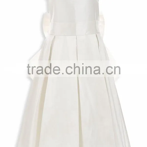 Child Bow Ivory Premium Bridesmaid Wedding Dress HSD8133 photo-2