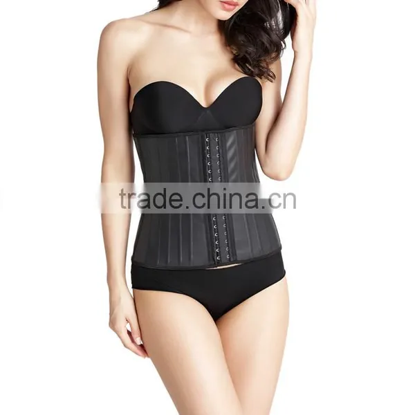 Slimming Body Shaper 25 Steel Boned Underbust Latex Corset Waist Trainer photo-3
