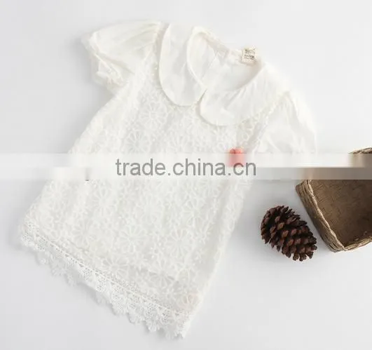 Girls lace short sleeve shirts