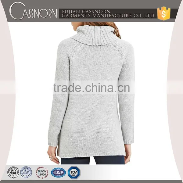 Ladies Long Sleeve Turtleneck Sweater photo-2