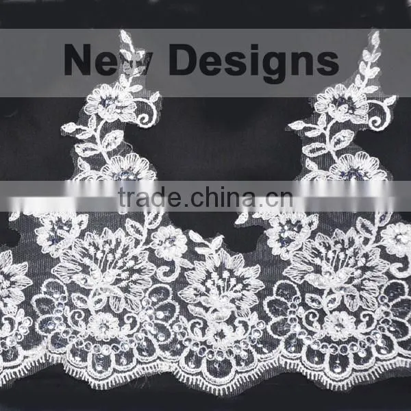 Wedding Polyester French Lace Fabric With New Designs photo-3