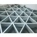Decorative False Triangle Metal Aluminum Grid Ceiling System Ivory With A Type