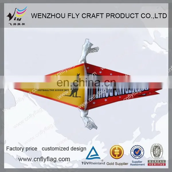 China Product Outdoor Decorative Full Color Print Pvc Mini Flags on String for Business Activity