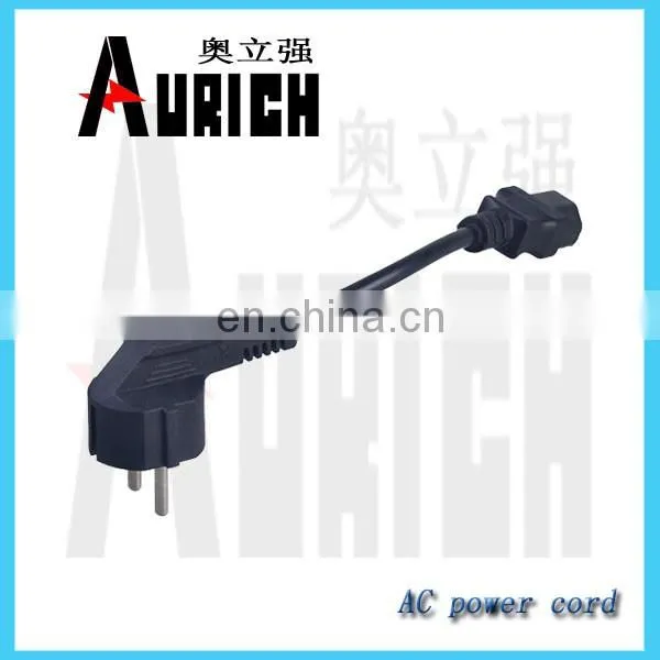 cee plug 3x2.5mm2 power cable male plug power cord with lamp holder t210 e14