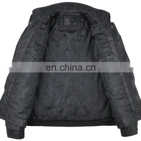 Classic Wearable Handsome Mens Pakistan Leather Jacket photo-2
