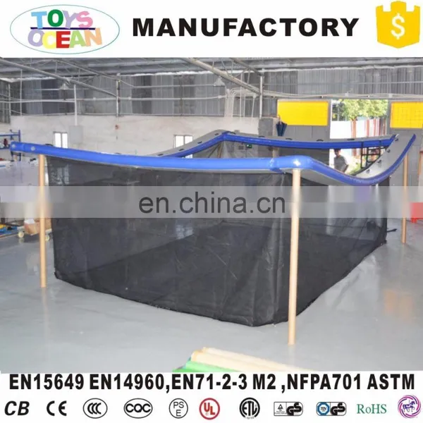 DWF material custom inflatable sea float pool with safety net for yacht play