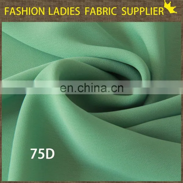 2014 Fashional Attractive Filament Polyester 75D Chiffon for Girl's Garment photo-3
