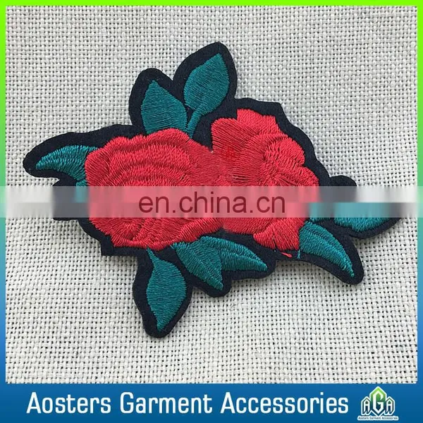 Customize Wholesale 3D Importers Embroidery Rose Patches Flower Patch photo-2