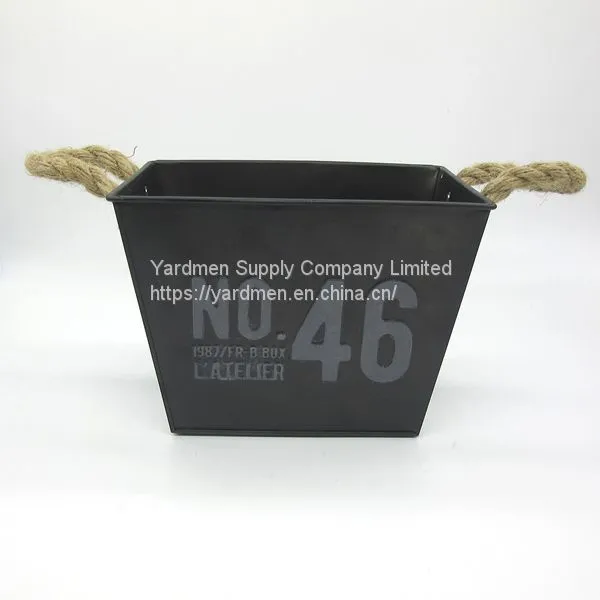 Square Shape Zinc Iron Metal Flower Pot Planter From China Supplier photo-3