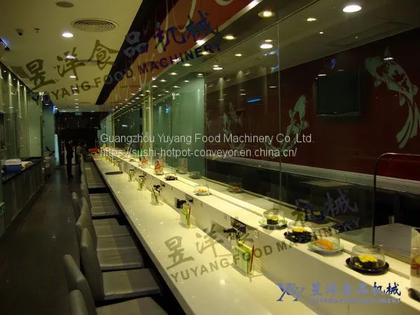 Catering Rotary Conveyor Belt Sushi Food Delivery System - Michaeldeng@gdyuyang.com photo-4