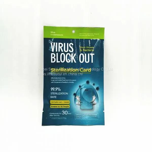 Disinfection Card With Strap Anti Virus Protects Last for 60 Days photo-2