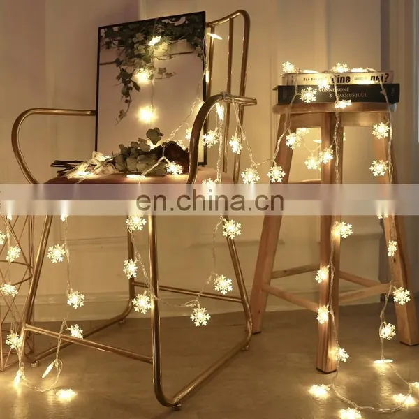 Solar Led Safety Holiday Curtain Snowflake String Lighting Garden Home Christmas Indoor Outdoor Decoration Fairy Light photo-5