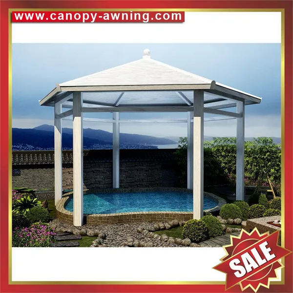 Excellent Outdoor Aluminum Alu Gazebo Pavilion Pagoda Gloriette Canopy Awning Shelter for Sale photo-2