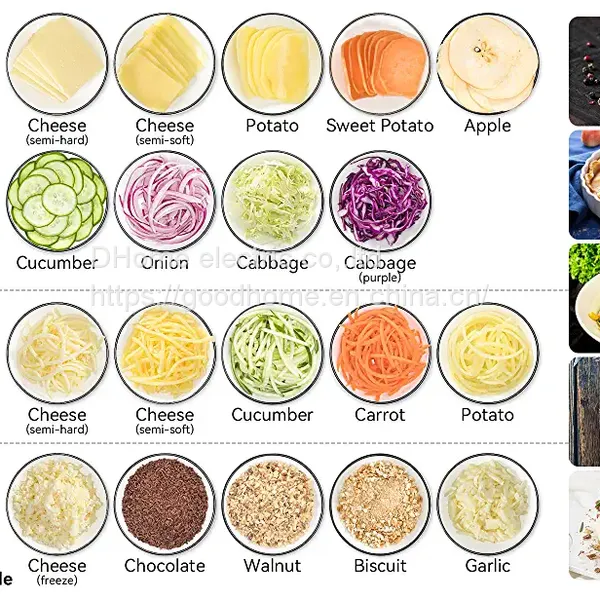 Cross-border Multi-function Electric Vegetable Cutter Salad Machine Five Function Roller Vegetable Cutter （Wechat:13510231336） photo-3