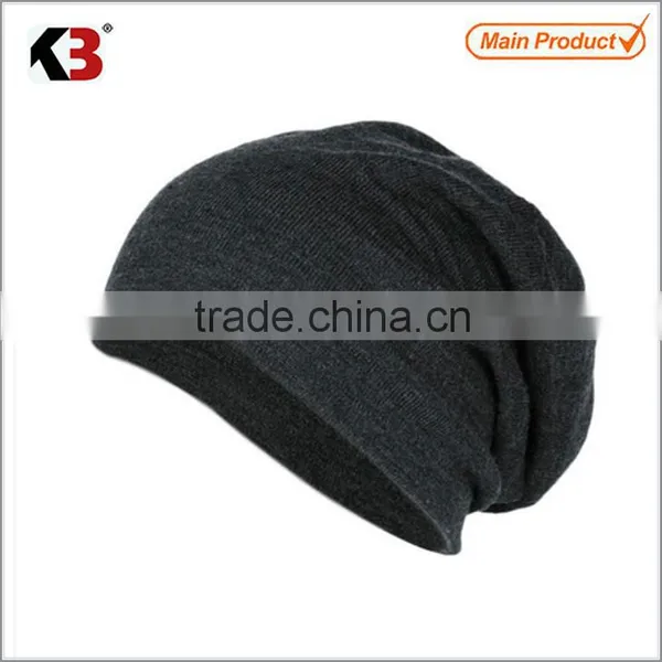 Unisex Winter Warm Beanie Skull Hat Cuff Solid Knitted Winter Hat Beanie