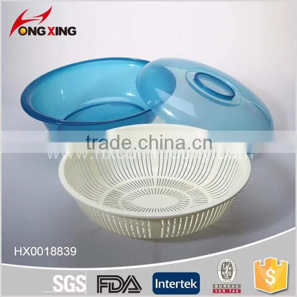 35cm Round Plastic Colander Strainer With Lid photo-4