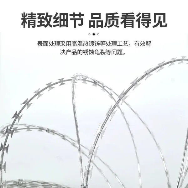 Razor Wire Stainless Steel Barbed Wire Protective Fence Barbed Wire photo-3