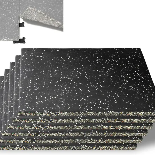 Rubber Flooring Interlocking 50*50/100*100cm Gym Flooring Mat for Sale photo-2