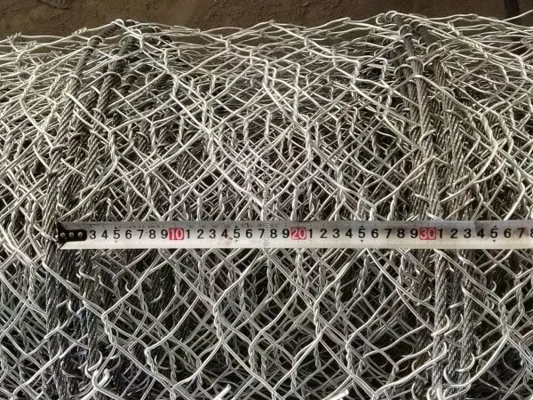 HR20 Reinforced Hexagonal Mesh Barrier Netting Galvanized Steel Plain Weave Woven Slope Security Rock Falling Protection Cutting photo-6
