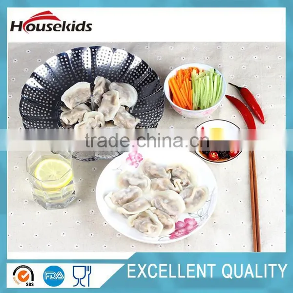 100% Stainless Steel Vegetable Pot Steamer Basket 10.5 Inch photo-3