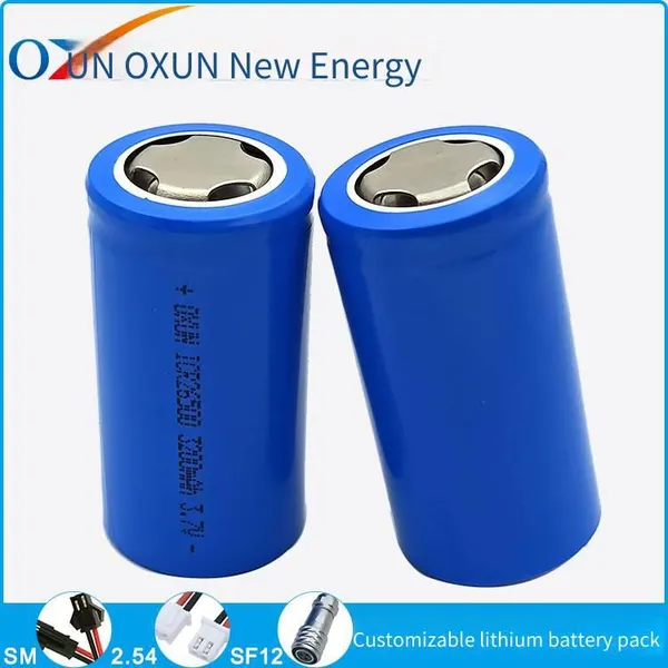 Oxun Battery, 26500 Lithium Battery, 3.7v, 3200mah, Batteries for Power Tools and Flashlights photo-3