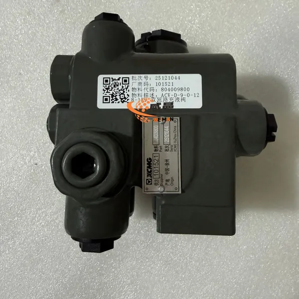 Original XCMG Double Circuit Filling Valve 804009800 ACV-D-9-0-12 for XCMG GR165 GR180 Motor Grader Spare Parts