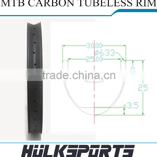 26er Full Carbon Tubuless Bicycle Rims Toray T700 Carbon Rims For Mountain Bicycle Glossy/Matt Carbon MTB Bike Rim photo-6