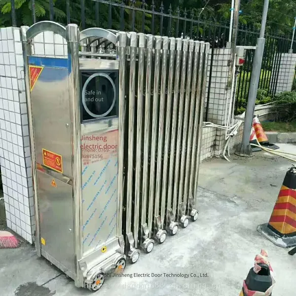 Prices of Manufacturers of Electric Retractable Doors in Huizhou, Shenzhen, Guangzhou and Dongguan. Wholesale and Installation of Tracked and Trackless Retractable Doors, Stainless Steel and Aluminum Alloy Electric Retractable Gates