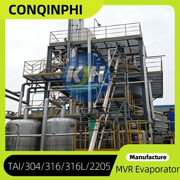 304 Stainless Steel 5 TPH Single-Effect Evaporator With PLC Control and Automatic Operation photo-3