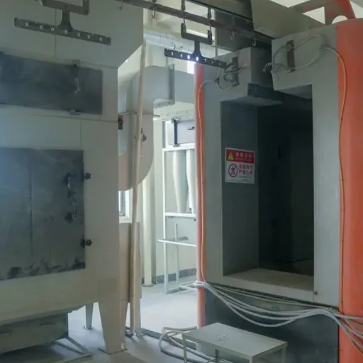 Auto Parts Wheel Rim Paint Painting Line With Powder Coating Spray Booth for Sheet Metal