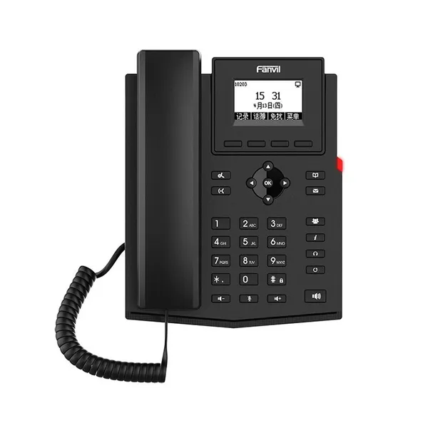 Продукт VOIP, IP-телефон, SIP-телефон, поддерживающий 2 SIP-канала и 6-канальный аудиоконференц-связь для создания удобного пользовательского опыта.