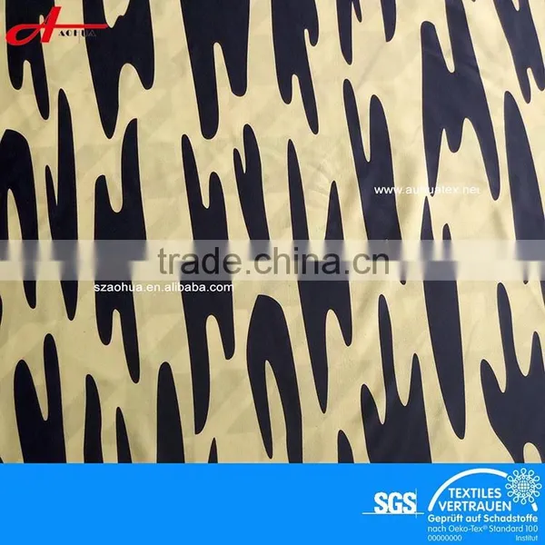 100% Polyester Camouflage Printed Knitted Fabric