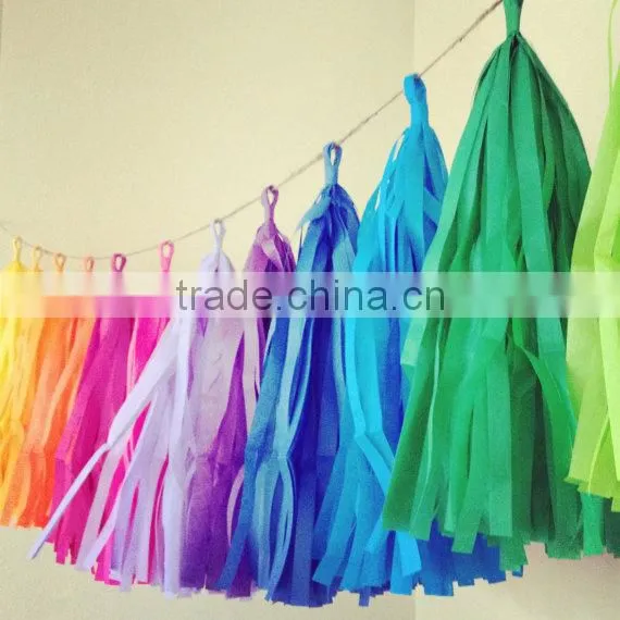 Festival Party Favor Decorations Tissue Paper Tassel photo-4