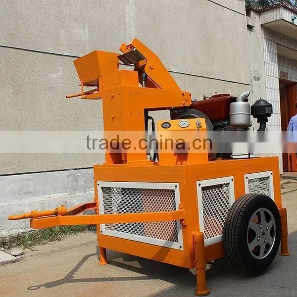 FL1-20 Electric Motor Interlocking Block Making Machine With Car Tire and Tractor photo-3