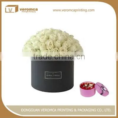2016 Cylinder Container With Lid Decoration Box for Flower