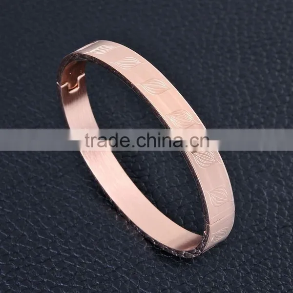 Wholesale Star Carving Pattern Stainless Steel Bracelet Bangle Can Open SMJ0054 photo-6